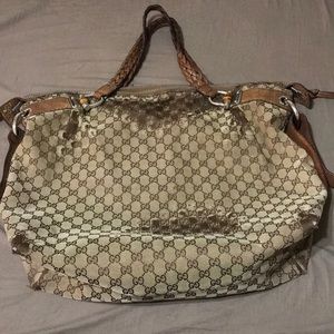 Authentic Gucci Bamboo Tote-large